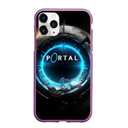 Чехол iPhone 11 Pro матовый Portal логотип игры