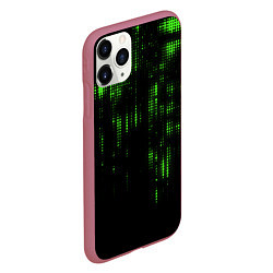 Чехол iPhone 11 Pro матовый Геометрический эффект матрицы, цвет: 3D-малиновый — фото 2