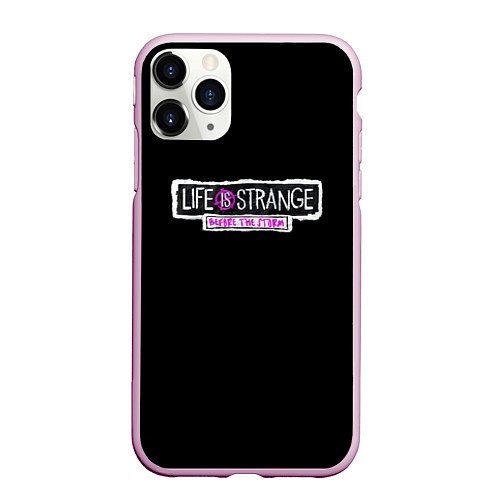 Чехол iPhone 11 Pro матовый Life is strange logo game / 3D-Розовый – фото 1