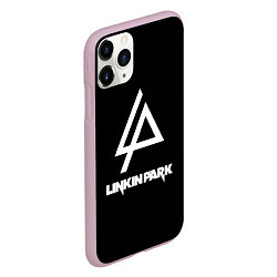 Чехол iPhone 11 Pro матовый Linkin park logo brend music, цвет: 3D-розовый — фото 2