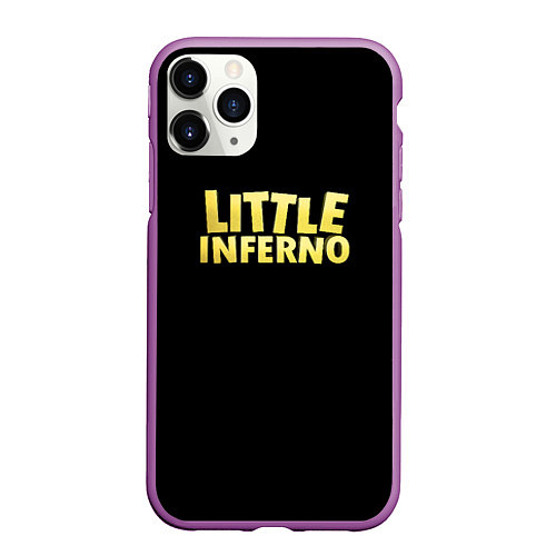 Чехол iPhone 11 Pro матовый Little Inferno roglike / 3D-Фиолетовый – фото 1