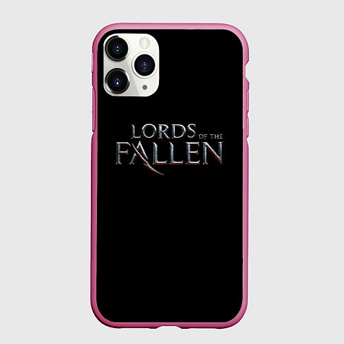 Чехол iPhone 11 Pro матовый Lord of the fallen logo / 3D-Малиновый – фото 1