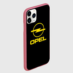 Чехол iPhone 11 Pro матовый Opel yellow, цвет: 3D-малиновый — фото 2