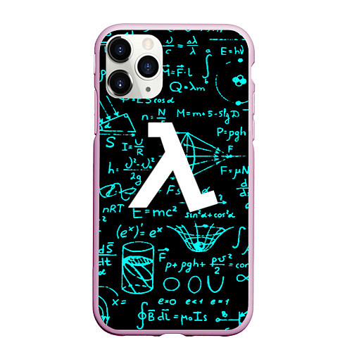 Чехол iPhone 11 Pro матовый Half life matematic freeman / 3D-Розовый – фото 1