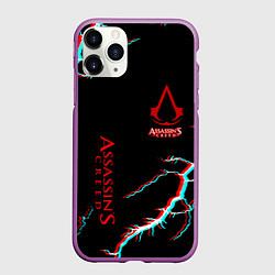 Чехол iPhone 11 Pro матовый Assassins Creed strom, цвет: 3D-фиолетовый