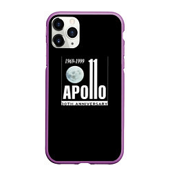 Чехол iPhone 11 Pro матовый Apollo space, цвет: 3D-фиолетовый