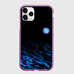 Чехол iPhone 11 Pro матовый Napoli fc club texture
