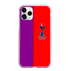 Чехол iPhone 11 Pro матовый Tottenham fc geometry, цвет: 3D-розовый