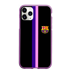 Чехол iPhone 11 Pro матовый Barcelona line, цвет: 3D-фиолетовый