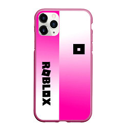 Чехол iPhone 11 Pro матовый Roblox geometry gradient, цвет: 3D-малиновый