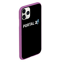 Чехол iPhone 11 Pro матовый Portal 2 logo, цвет: 3D-фиолетовый — фото 2