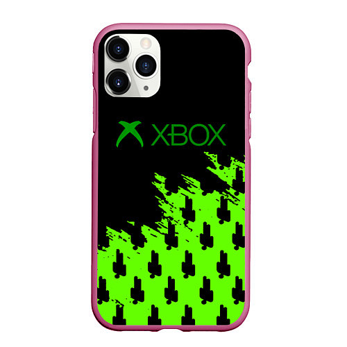 Чехол iPhone 11 Pro матовый Billie Eilish x Xbox / 3D-Малиновый – фото 1