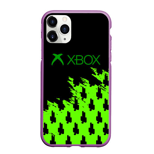 Чехол iPhone 11 Pro матовый Billie Eilish x Xbox / 3D-Фиолетовый – фото 1