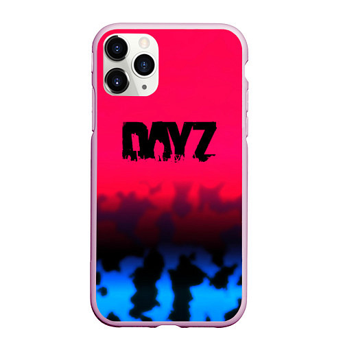 Чехол iPhone 11 Pro матовый Dayz камуфляж / 3D-Розовый – фото 1