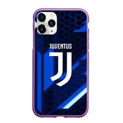 Чехол iPhone 11 Pro матовый Juventus sport geometry steel
