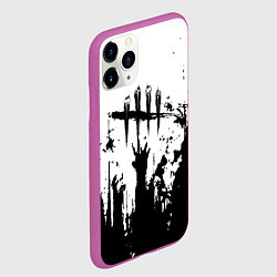 Чехол iPhone 11 Pro матовый Dead by daylight horror краски, цвет: 3D-фиолетовый — фото 2