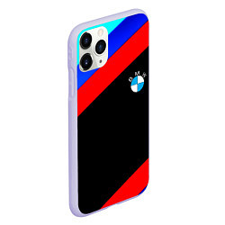 Чехол iPhone 11 Pro матовый BMW line sport, цвет: 3D-светло-сиреневый — фото 2