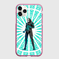 Чехол iPhone 11 Pro матовый Кафка Хибино в форме кайдзю, цвет: 3D-малиновый
