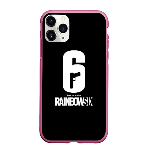 Чехол iPhone 11 Pro матовый Rainbow six ubisoft game / 3D-Малиновый – фото 1