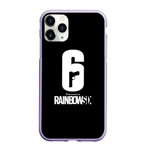 Чехол iPhone 11 Pro матовый Rainbow six ubisoft game / 3D-Светло-сиреневый – фото 1