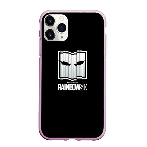 Чехол iPhone 11 Pro матовый Rainbow six stells / 3D-Розовый – фото 1