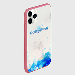 Чехол iPhone 11 Pro матовый Война богов синий огонь олимпа, цвет: 3D-малиновый — фото 2