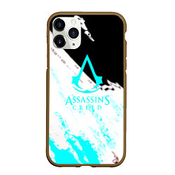 Чехол iPhone 11 Pro матовый Assassins Creed краски текстура