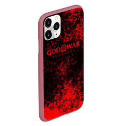 Чехол iPhone 11 Pro матовый God of war ragnar blood, цвет: 3D-малиновый — фото 2