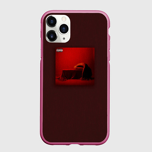 Чехол iPhone 11 Pro матовый Bad Omens / 3D-Малиновый – фото 1