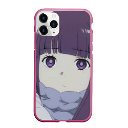 Чехол iPhone 11 Pro матовый Sousou no Frieren Ферн sad face, цвет: 3D-малиновый