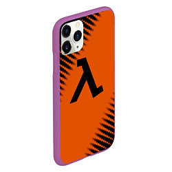 Чехол iPhone 11 Pro матовый Half life orange box, цвет: 3D-фиолетовый — фото 2