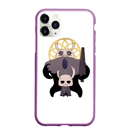 Чехол iPhone 11 Pro матовый Hollow Knight Могучий Зот / 3D-Фиолетовый – фото 1