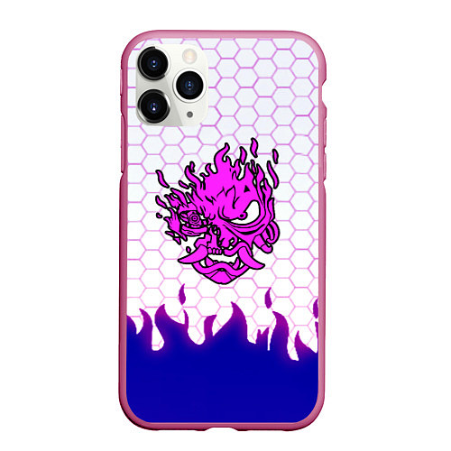 Чехол iPhone 11 Pro матовый Samurai logo cdproject / 3D-Малиновый – фото 1