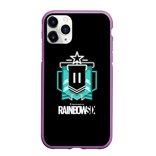 Чехол iPhone 11 Pro матовый Rainbow six ubisoft games / 3D-Фиолетовый – фото 1