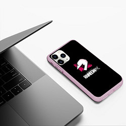 Чехол iPhone 11 Pro матовый Rainbow six шутер гейм стиль, цвет: 3D-розовый — фото 2