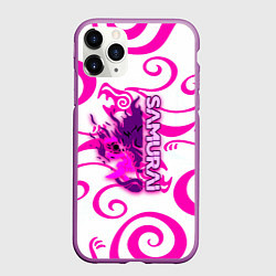 Чехол iPhone 11 Pro матовый Samurai dragon steel, цвет: 3D-фиолетовый