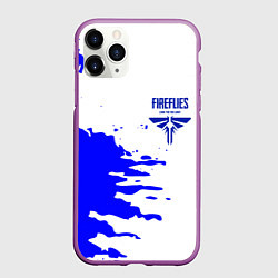 Чехол iPhone 11 Pro матовый The last of us краски цикады, цвет: 3D-фиолетовый