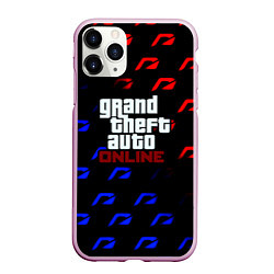 Чехол iPhone 11 Pro матовый NFS x GTA pattern, цвет: 3D-розовый