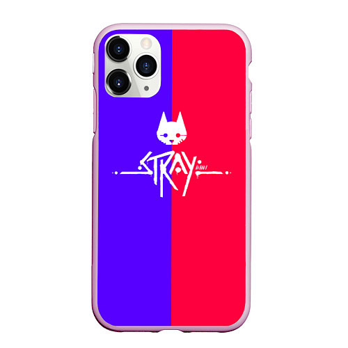 Чехол iPhone 11 Pro матовый Stray cat games / 3D-Розовый – фото 1