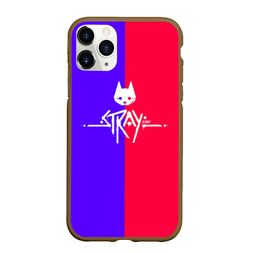 Чехол iPhone 11 Pro матовый Stray cat games / 3D-Коричневый – фото 1