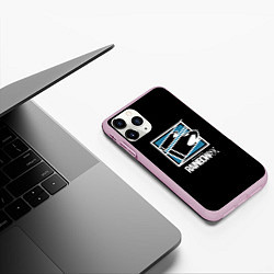 Чехол iPhone 11 Pro матовый Том Кленси радуга, цвет: 3D-розовый — фото 2