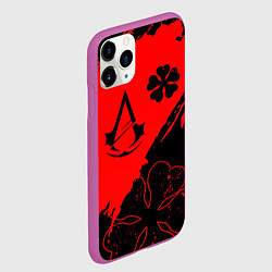 Чехол iPhone 11 Pro матовый Assassins Creed logo clewer, цвет: 3D-фиолетовый — фото 2