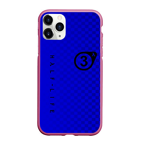 Чехол iPhone 11 Pro матовый Half life 3 logo games / 3D-Малиновый – фото 1