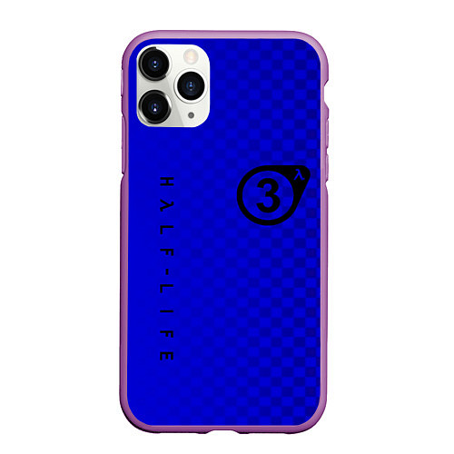 Чехол iPhone 11 Pro матовый Half life 3 logo games / 3D-Фиолетовый – фото 1