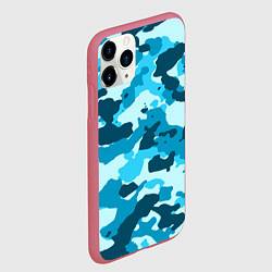 Чехол iPhone 11 Pro матовый Военная текстура камуфляжа, цвет: 3D-малиновый — фото 2