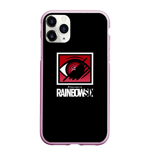 Чехол iPhone 11 Pro матовый Шутер радуга 6 / 3D-Розовый – фото 1