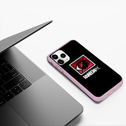 Чехол iPhone 11 Pro матовый Шутер радуга 6, цвет: 3D-розовый — фото 2