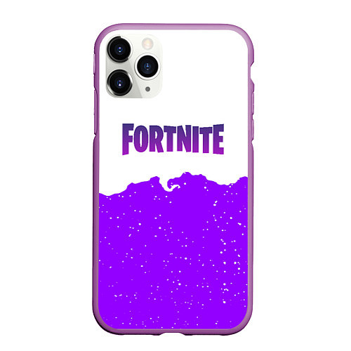 Чехол iPhone 11 Pro матовый Fortnite game epic games / 3D-Фиолетовый – фото 1