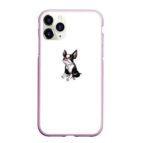 Чехол iPhone 11 Pro матовый Iggy / 3D-Розовый – фото 1