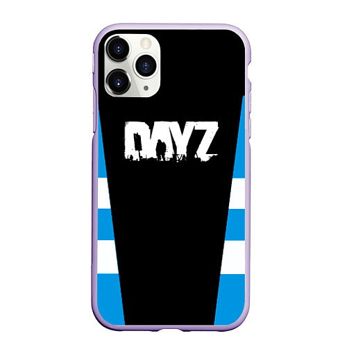 Чехол iPhone 11 Pro матовый Dayz геометрия / 3D-Светло-сиреневый – фото 1